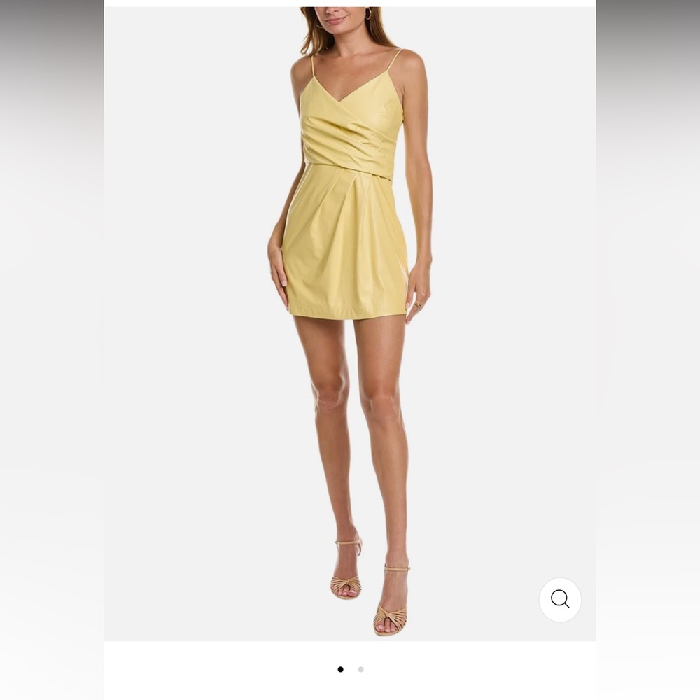 New With Tags Ramy Brook Sonnet mini dress in yellow size 4